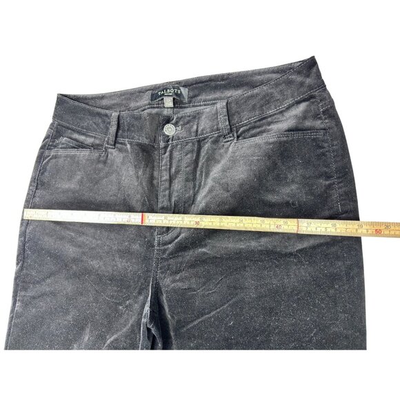 Talbots Womens Black Heritage Wide Leg Pants 12P - Picture 9 of 11